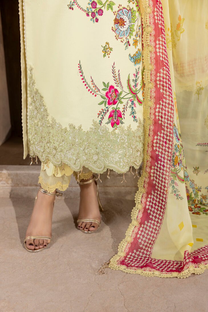 Lemon Printed Lawn Shirt