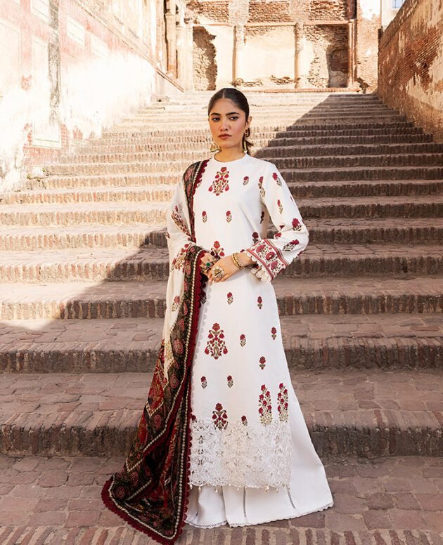 3 Piece Embroidered Unstitched Lawn Suit