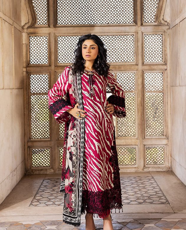 3 Piece Embroidered Unstitched Lawn Suit